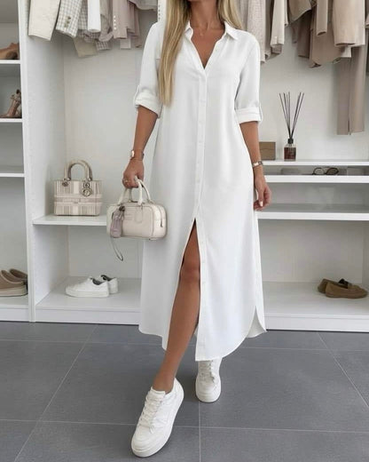 Odalys — Robe Chemise en Coton Surdimensionnée