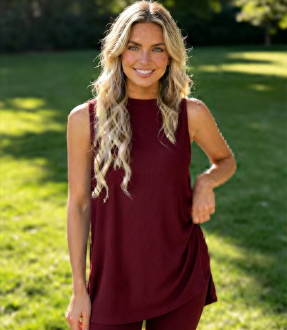 Marisette — Haut sans manches & Shorts extensibles