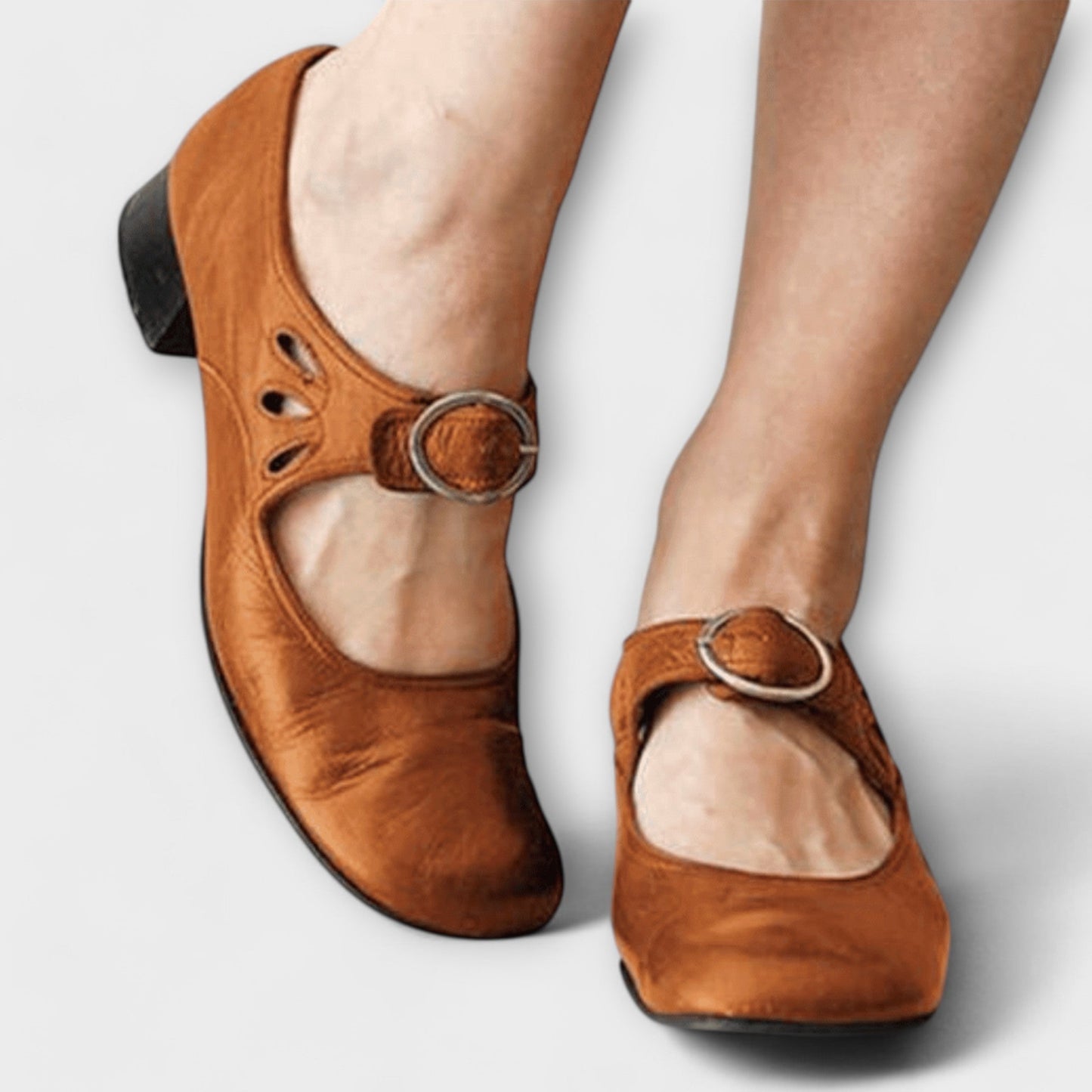 Iveta - Confort Chaussures à Talons Blocs Mary Jane