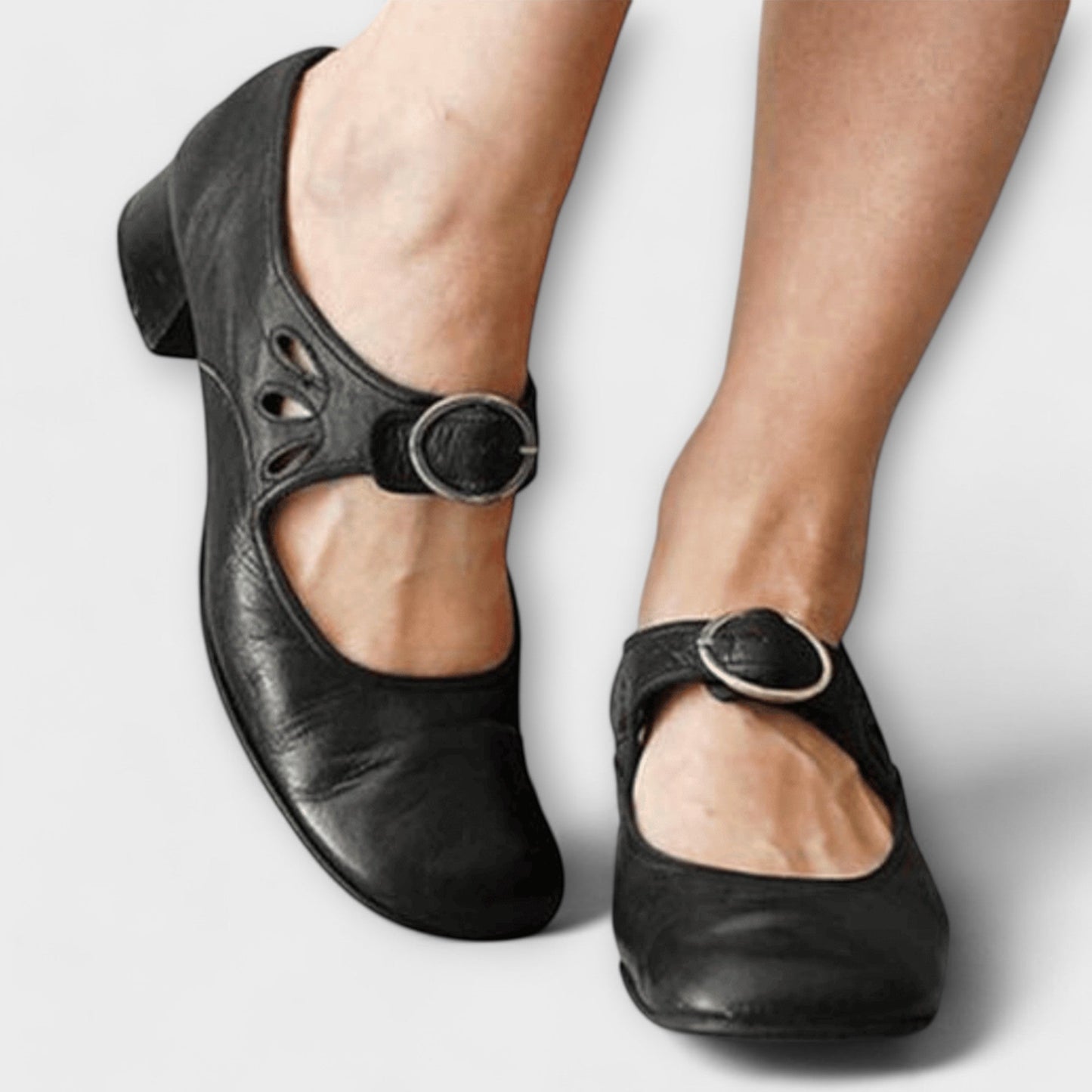 Iveta - Confort Chaussures à Talons Blocs Mary Jane