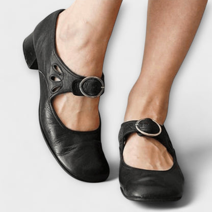 Iveta - Confort Chaussures à Talons Blocs Mary Jane