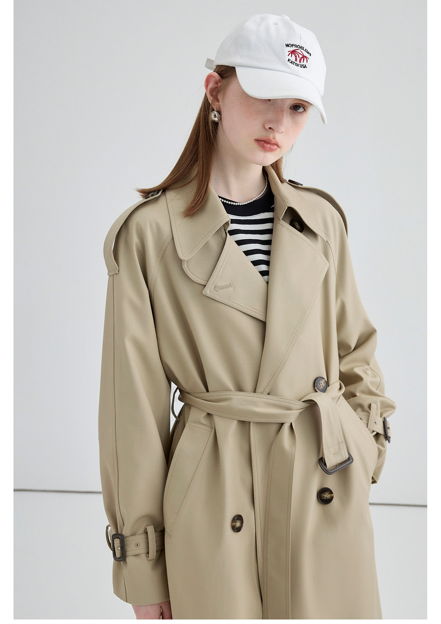Trench-coat britannique mi-long