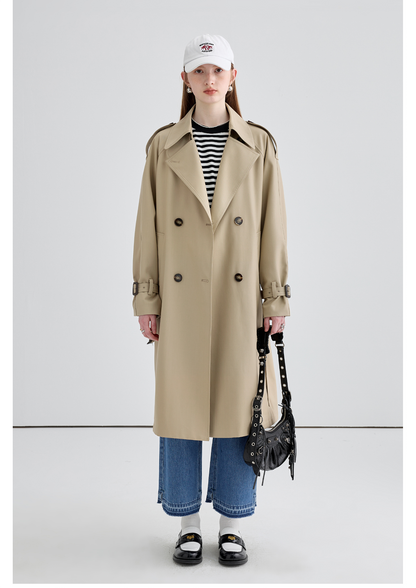 Trench-coat britannique mi-long