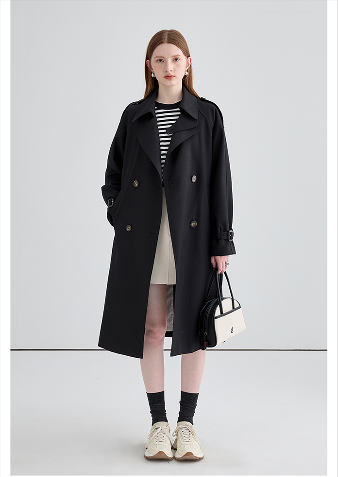 Trench-coat britannique mi-long