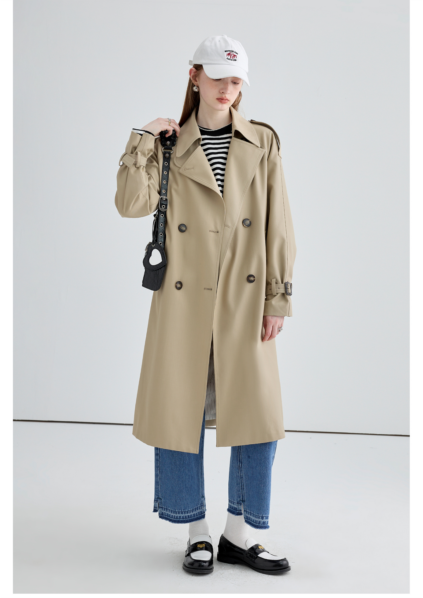 Trench-coat britannique mi-long