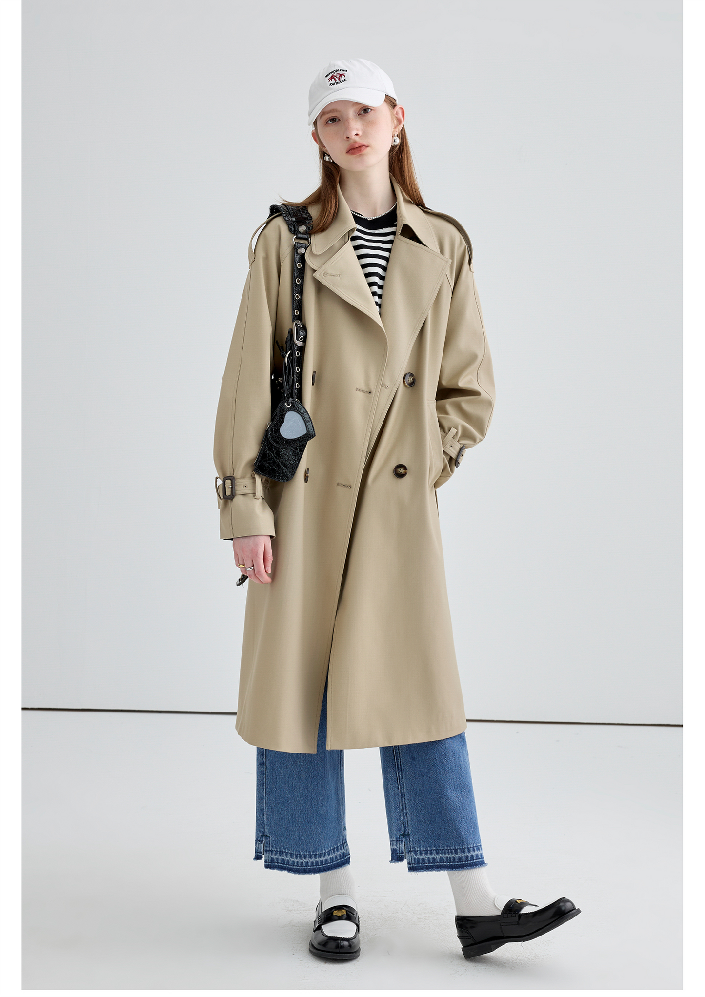 Trench-coat britannique mi-long