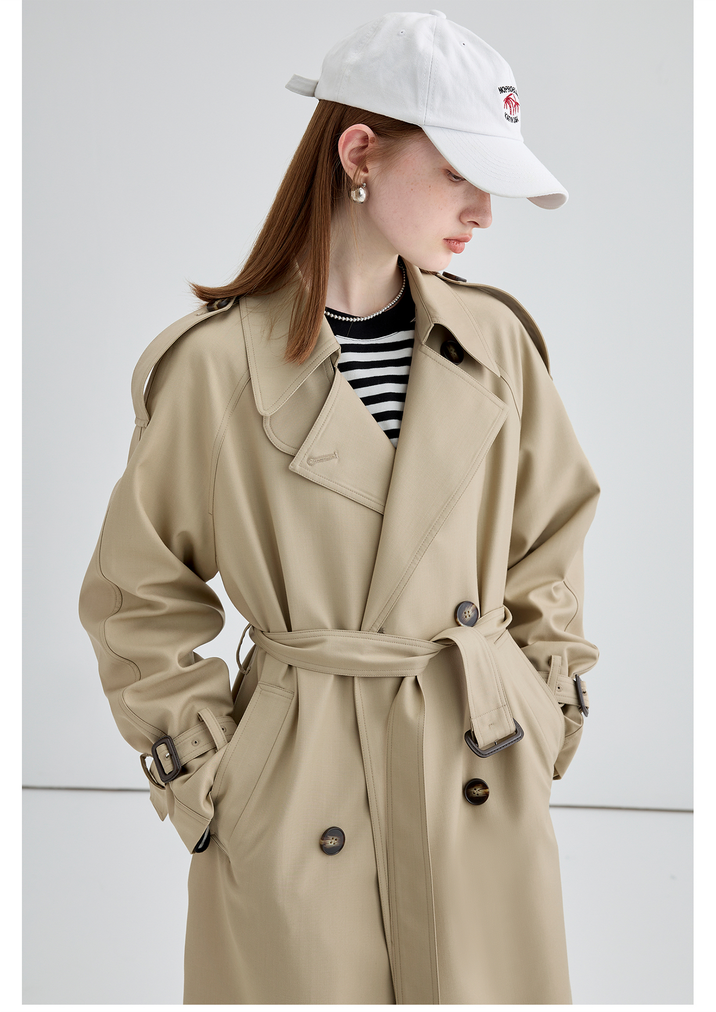 Trench-coat britannique mi-long