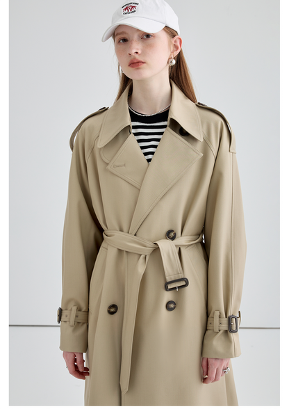Trench-coat britannique mi-long