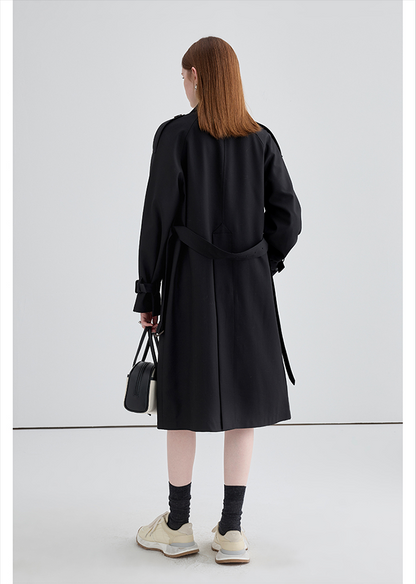 Trench-coat britannique mi-long