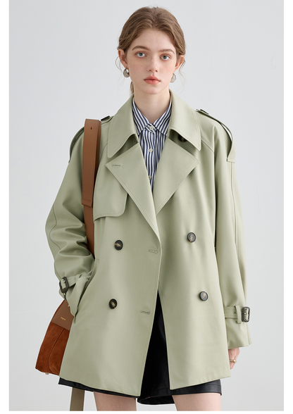 Trench-coat britannique mi-long