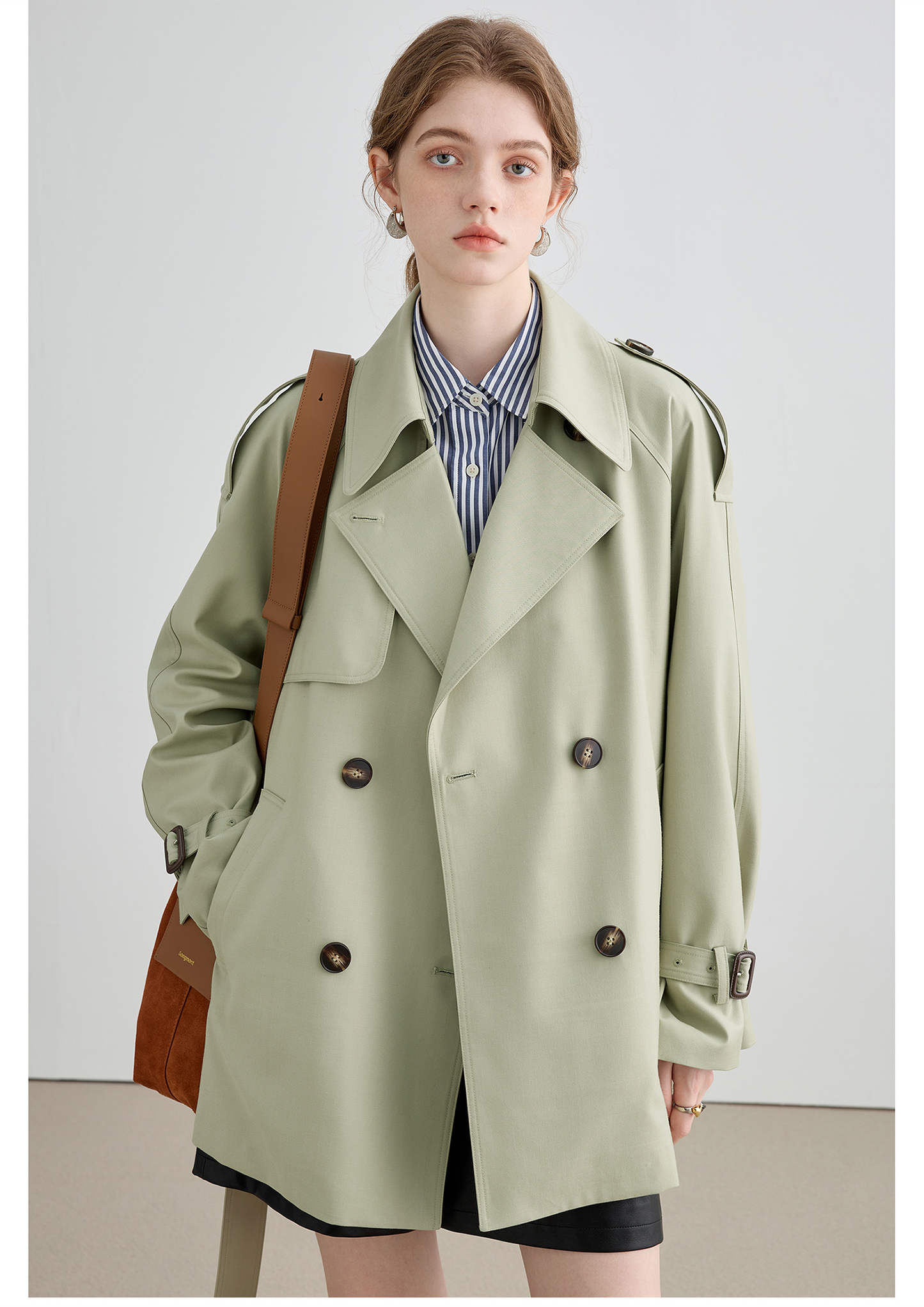 Trench-coat britannique mi-long