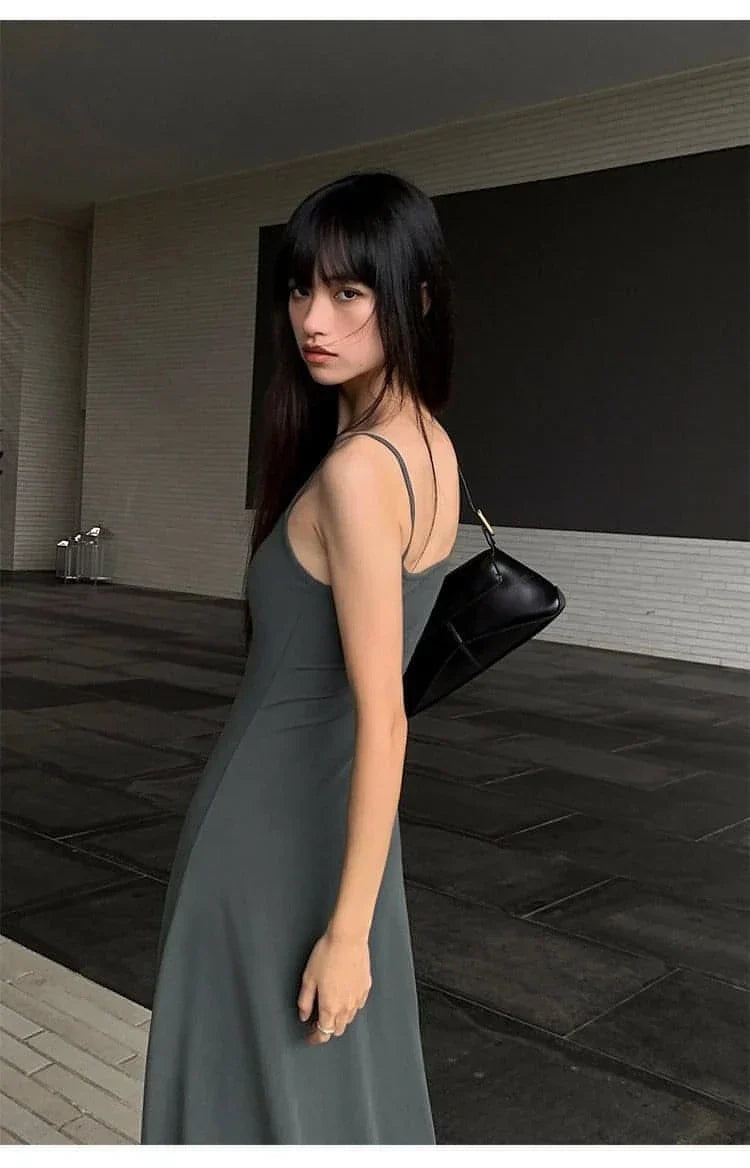Robe Maxi à Bretelles Spaghetti d'Été