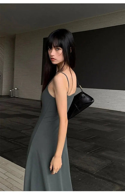 Robe Maxi à Bretelles Spaghetti d'Été