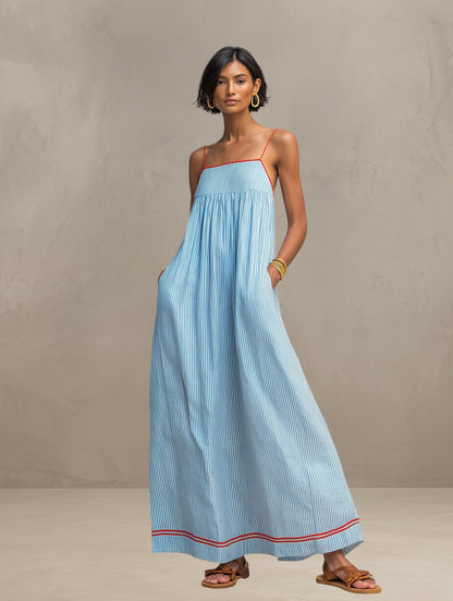 Pamela — Robe Maxi Fluide et Respirante