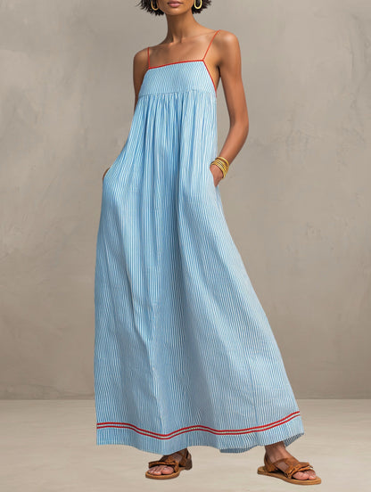Pamela — Robe Maxi Fluide et Respirante