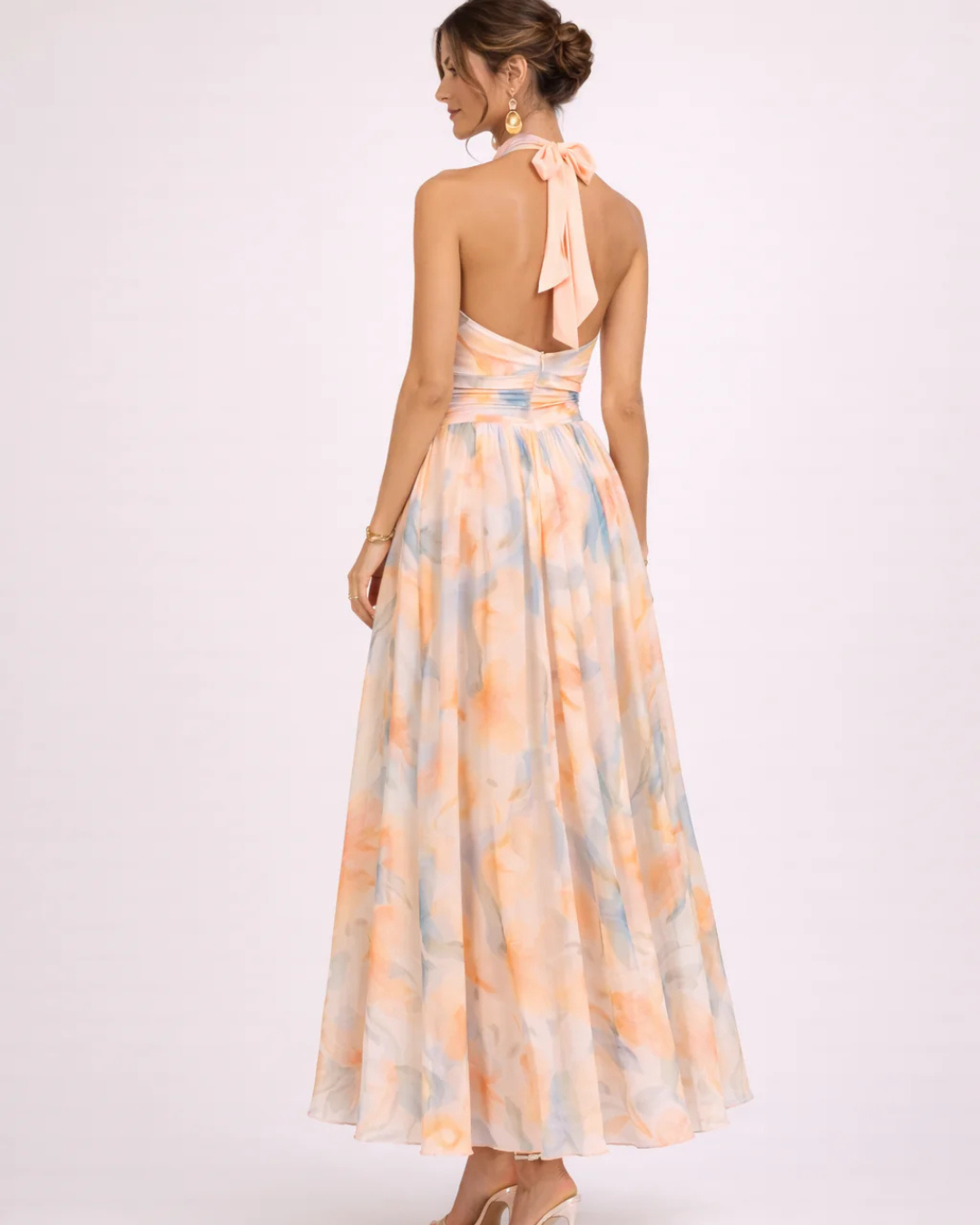 Savenora — Robe Maxi Imprimée à Col Halter
