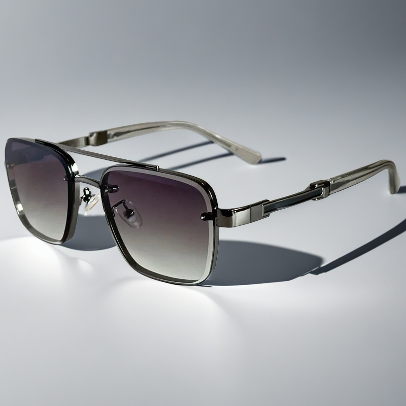 Lunettes Aviateur Skyline Verge — Monture Carrée en Ton