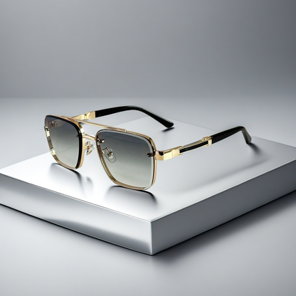 Lunettes Aviateur Skyline Verge — Monture Carrée en Ton