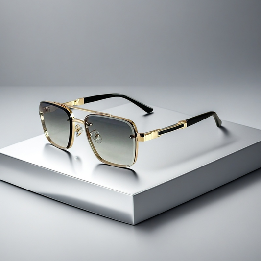 Lunettes Aviateur Skyline Verge — Monture Carrée en Ton