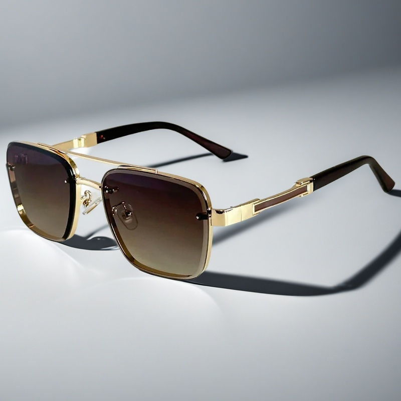 Lunettes Aviateur Skyline Verge — Monture Carrée en Ton