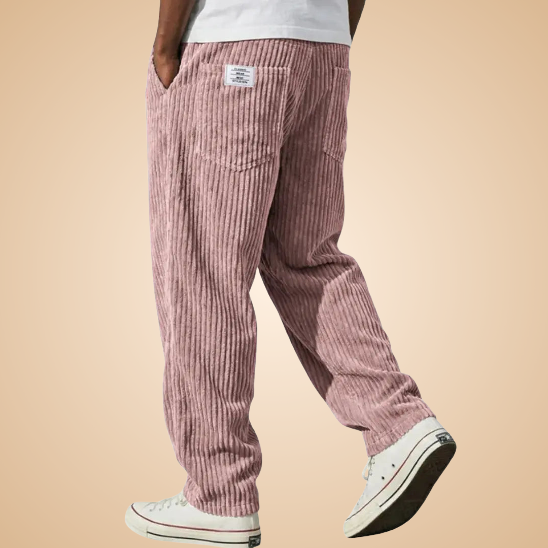 Feldkord — Pantalon en velours côtelé ajusté pour homme