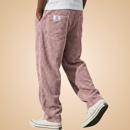 Feldkord — Pantalon en velours côtelé ajusté pour homme