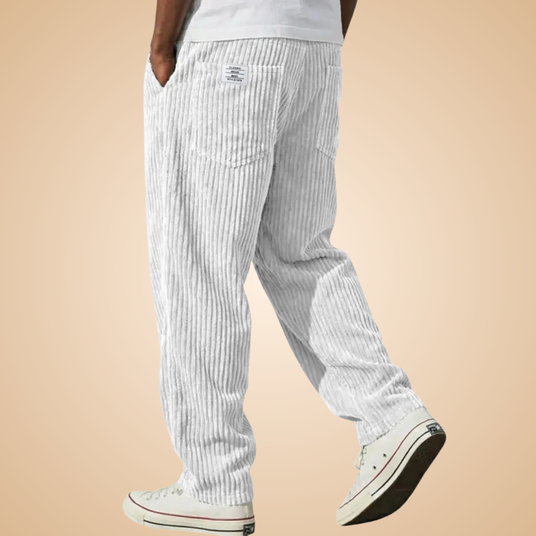 Feldkord — Pantalon en velours côtelé ajusté pour homme