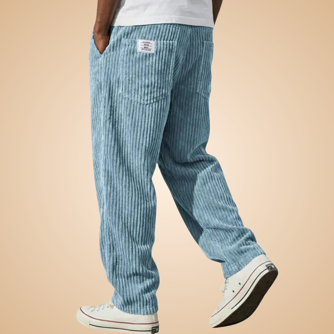 Feldkord — Pantalon en velours côtelé ajusté pour homme