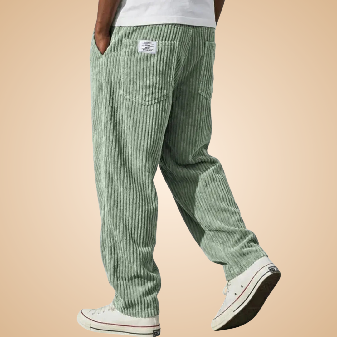 Feldkord — Pantalon en velours côtelé ajusté pour homme