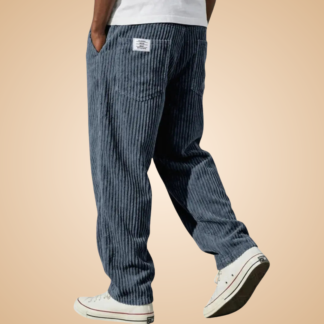 Feldkord — Pantalon en velours côtelé ajusté pour homme