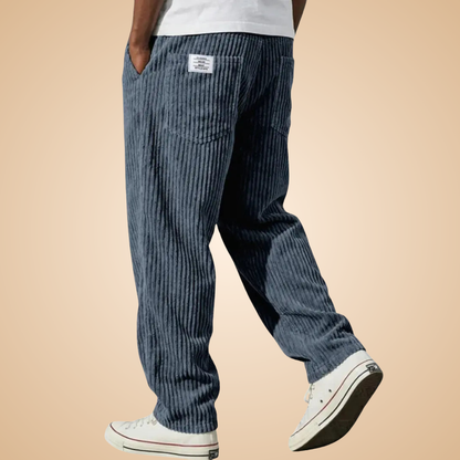 Feldkord — Pantalon en velours côtelé ajusté pour homme
