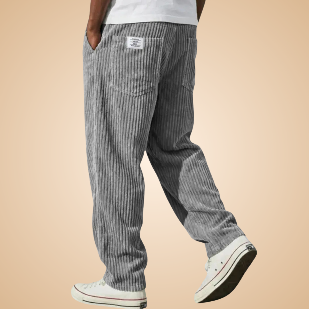 Feldkord — Pantalon en velours côtelé ajusté pour homme