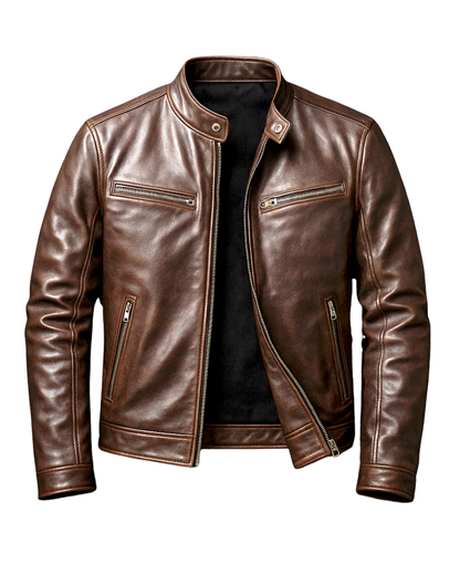 Veste en Cuir Vintage - Durable Veste