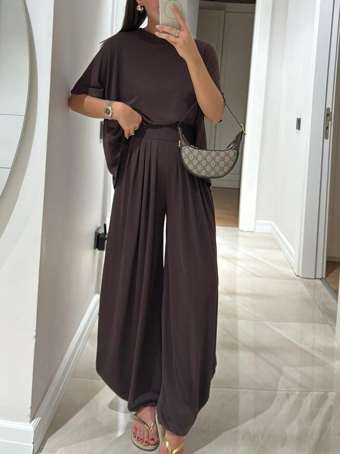 Solvane — Ensemble Top Ample et Pantalons Large