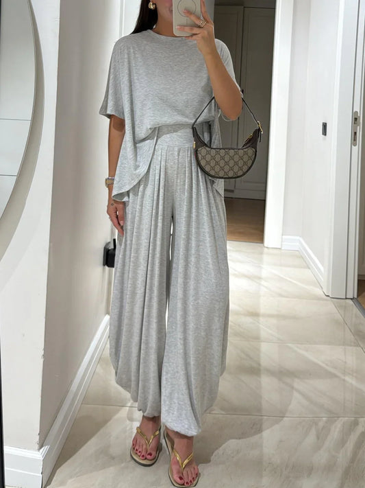 Solvane — Ensemble Top Ample et Pantalons Large