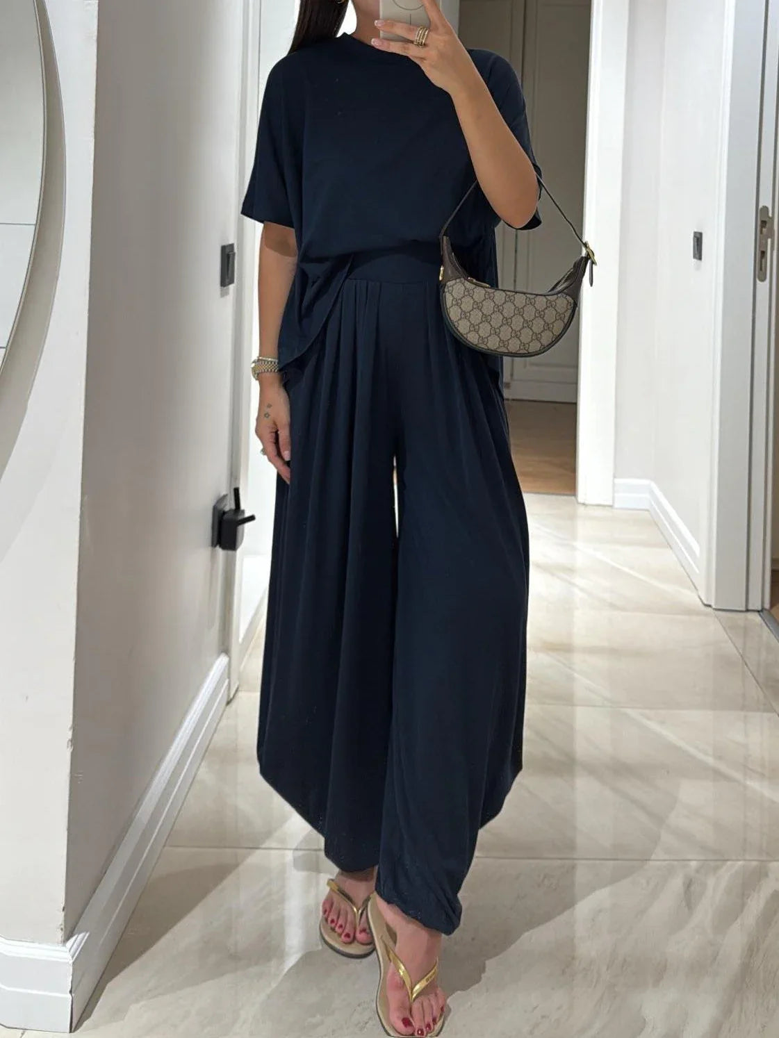 Solvane — Ensemble Top Ample et Pantalons Large