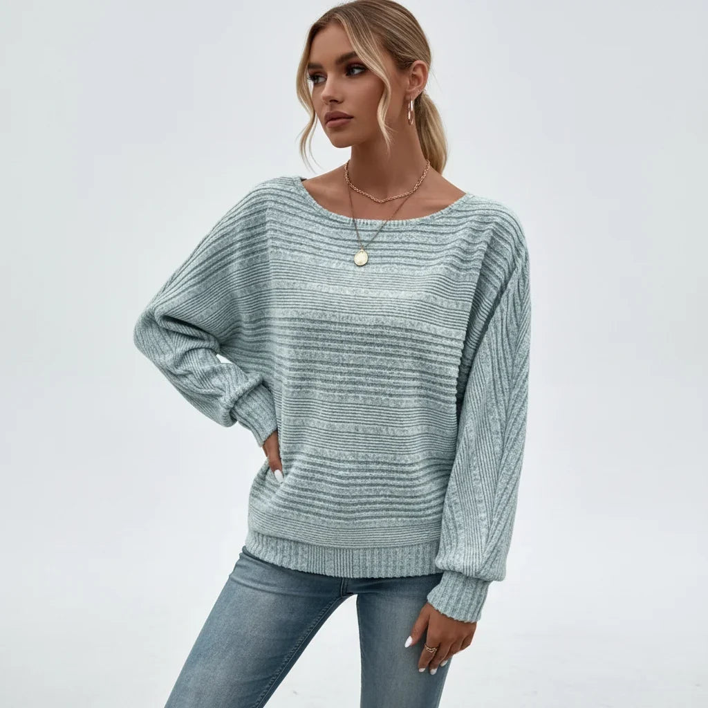 Cassalyn — Pull en Tricot à Manches Chauve-Souris