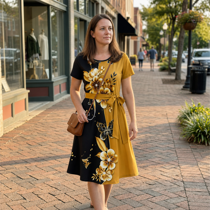 Elaria — Robe à Imprimé Floral