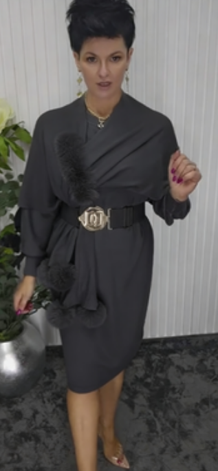 Robe longue à manches longues Noréa - Élégante Robe