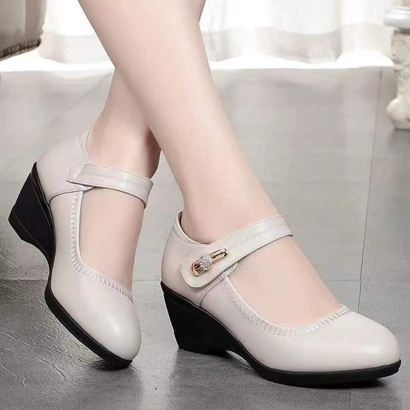 Talons en Cuir Souple - Confortables Chaussures Antidérapantes