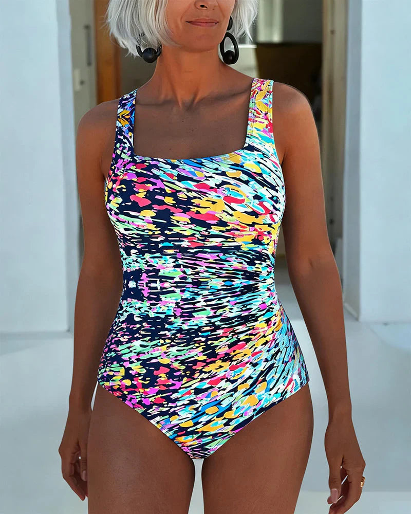 Lunara - Maillot de bain imprimé à bretelles