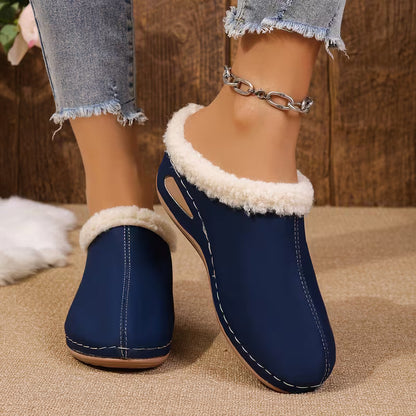 Chaussures d'hiver pour femmes avec doublure en peluche