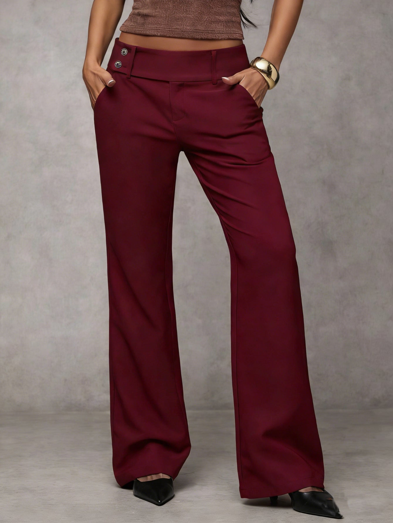 Duna — Pantalon Relaxed Taille Haute