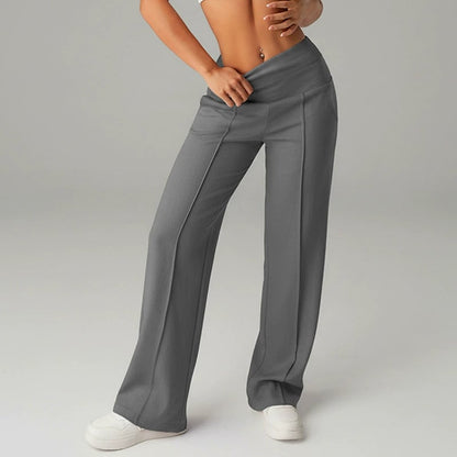 Dostawa - Confortables Pantalons droits unis pour femmes
