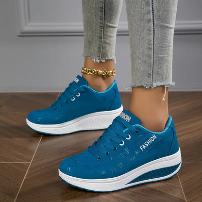 Chaussures Élégantes et Confortables - Confortables Baskets à Talon Wedge Casual