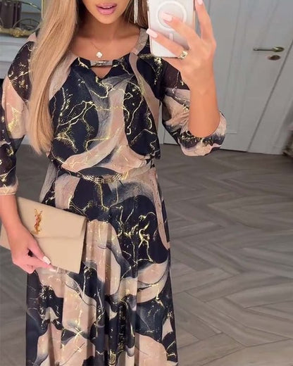 Robe en chiffon élégante - Décontractée Robe évasée