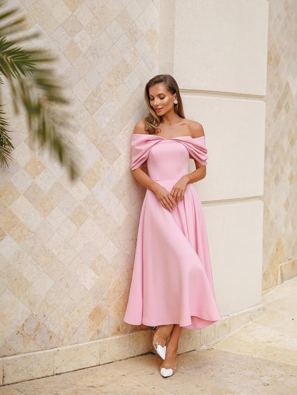 Deliha — Robe fluide à épaules dénudées