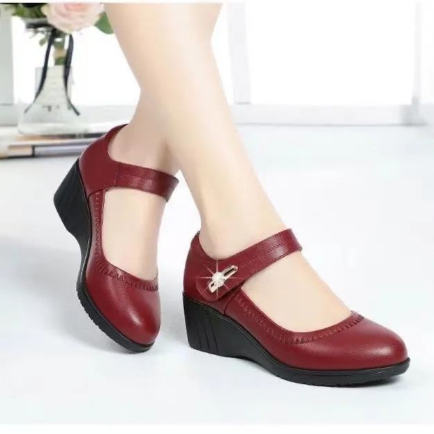 Talons en Cuir Souple - Confortables Chaussures Antidérapantes