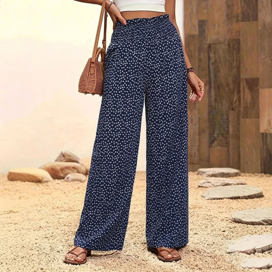 Karen — Pantalon Stretch Large, Coupe Détendue