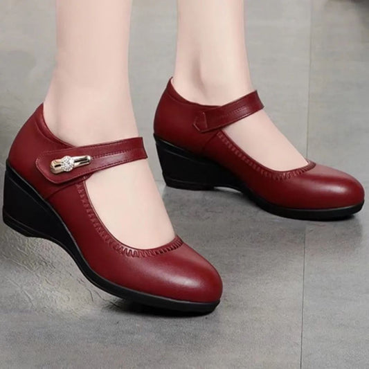 Talons en Cuir Souple - Confortables Chaussures Antidérapantes